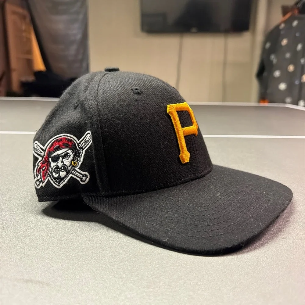 47 Brand Pittsburgh Pirates Youth Snapback Hat Black MLB Baseball Cap Side Patch